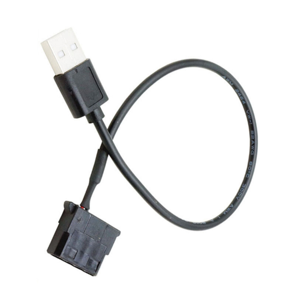 Usb To 3Pin/4Pin 5V Usb Sleeved Fan-50Cm Usb To Large 4Pin 7704000821629