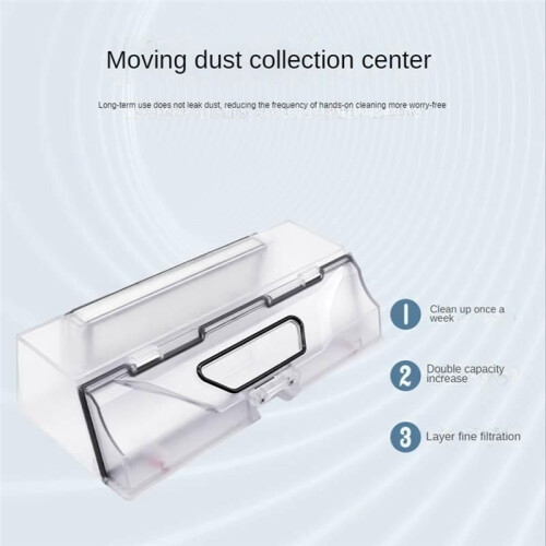 For   D9 / L10  Robot Vacuum Cleaner Dust Box Accessories Dust Bin Box Container Trash Box 2