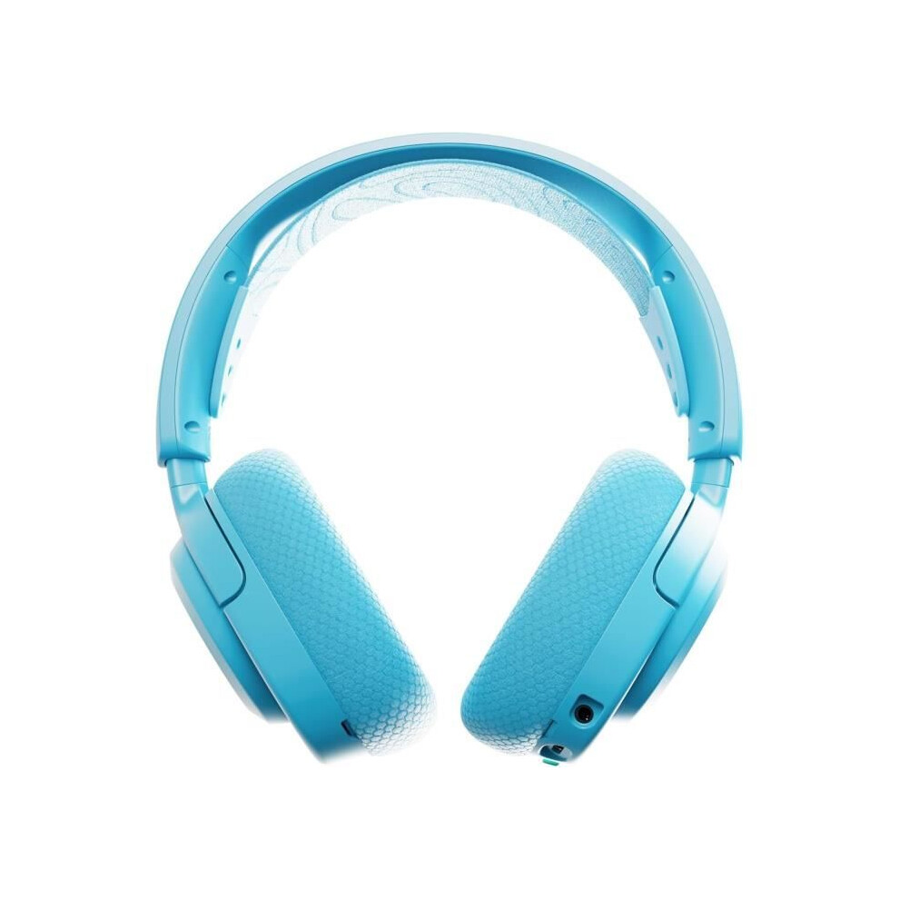 Steelseries Kabelloses Gaming-Headset - Arctis Nova 3Pw - Akkulaufzeit 40H - Bluetooth + 2,4 Ghz - Farbe Himmelblau - Bild 5