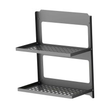 Floating Wall Shelves Folding 2 Tier Wall Shelf for Kitchen Balcony Ba