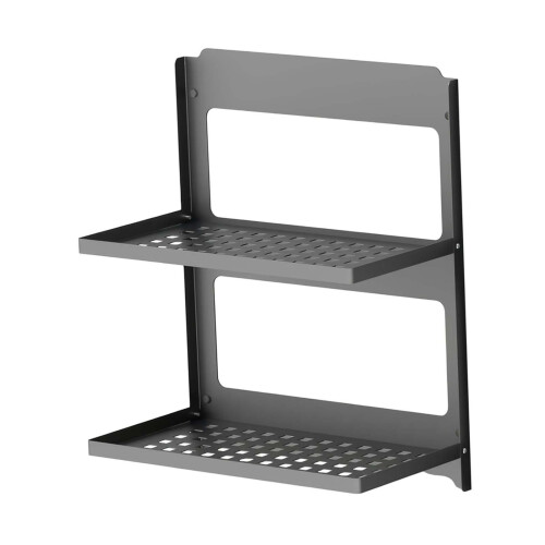 Floating Wall Shelves Folding 2 Tier Wall Shelf for Kitchen Balcony Ba