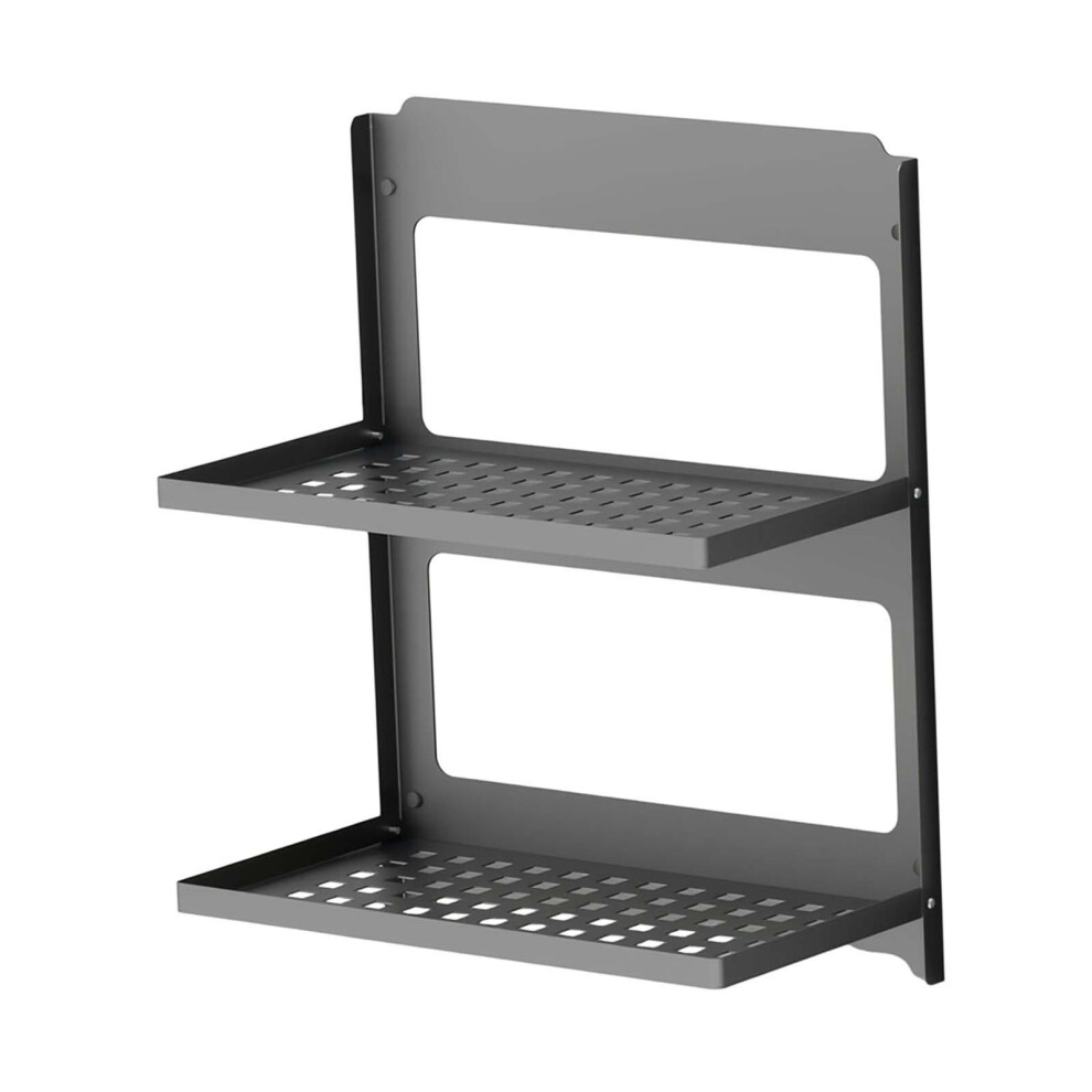 Floating Wall Shelves Folding 2 Tier Wall Shelf For Kitchen Balcony Ba 6901423210868