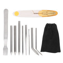 Kit professionale per lavori in paracord, set FID in paracord in acciaio inossidabile, perfetto per la lavorazione della pelle e i lavori artigianali