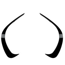 1Pair Front Bumper Lip Splitter Spoiler Strips for   C-Class W206 C200 C300 2022-2023 Air Knife Trims Cover
