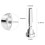 Embout de Cor 3C Embouchure de Cor en Laiton Embouchure de Cor Plaqué Argent 6