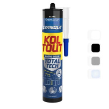 Kleb- und Dichtmittel - CYANOLIT - Total tech - Weiß - Patrone 290 ml - Multi-Materialien - Wasserdicht und flexibel