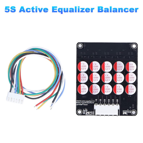 5S Active Equalizer Balancer Lifepo4 / Lipo/ LTO Battery  Equalization Capacitor BMS Board