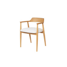 Chair - MUVOE - Kennedy - White Ash - Upholstered Seat - Timeless Design