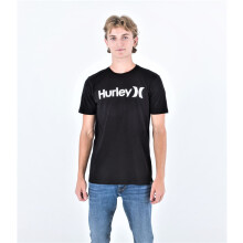 T-shirt Hurley manches courtes col rond homme coton délavé jaune