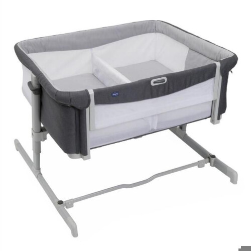 CHICCO - Beistellbett Next2Me Zwillinge Magnet Grau