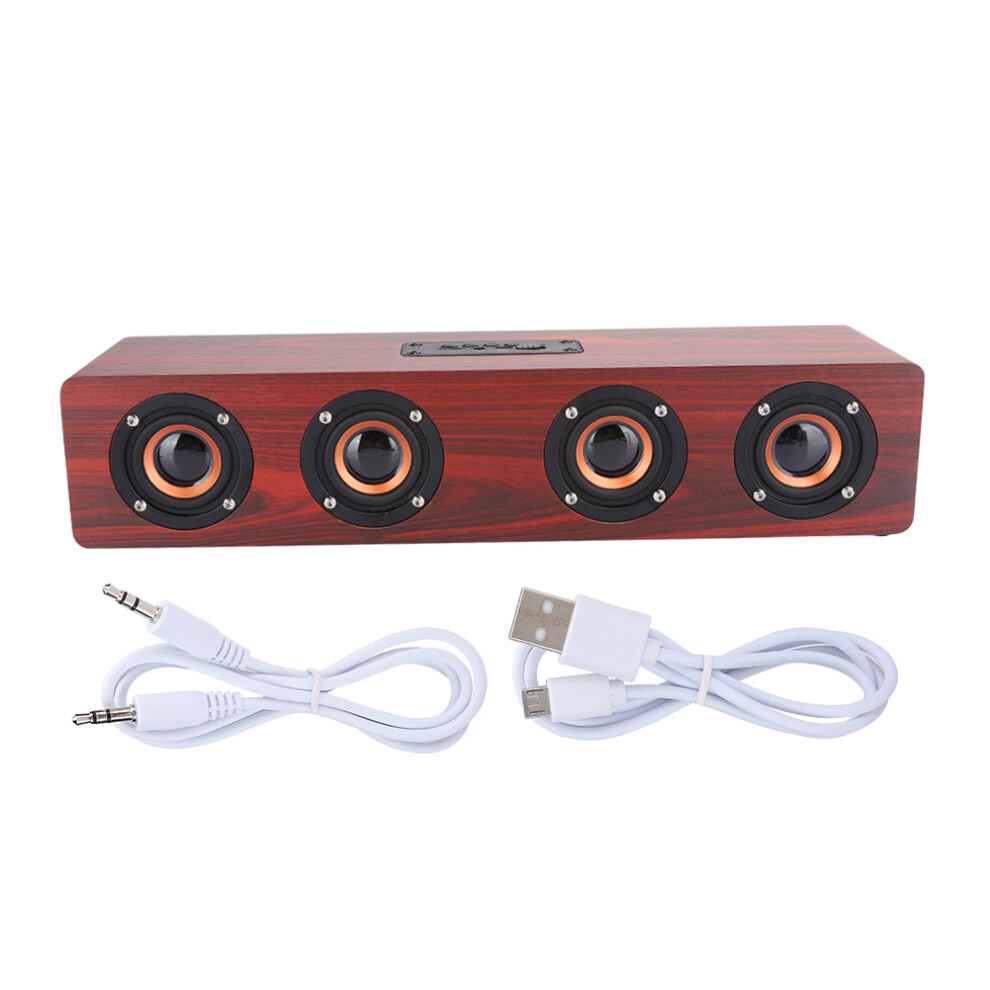 Deep Bass Retro Bluetooth Speaker With Vintage Wooden Cabinet, Superior Sound Quality Stereo Sound Wireless Bluetooth Speakers For Room Decoration And 9012494097764