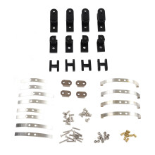 Aluminiumlegering RC-ophangingsstang, RC-bladveerophanging voor WPL B4 24 1/16 RC-autoaccessoires, hoogwaardige stalen bladveerupgrade die zorgt voor