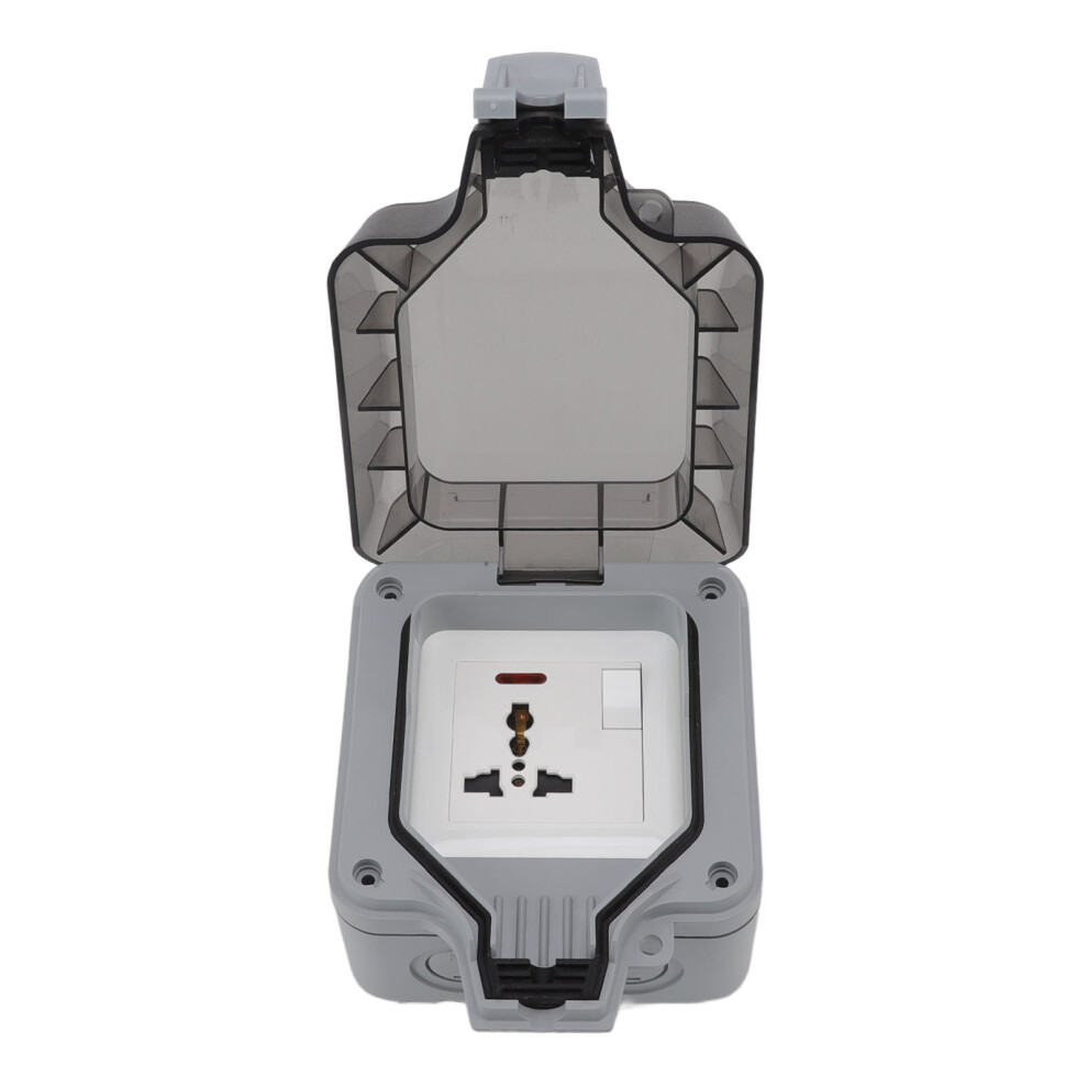 Ip66 Standard 16A Outdoor Socket Box Weatherproof For Lawn & Patio Use 7621371511297