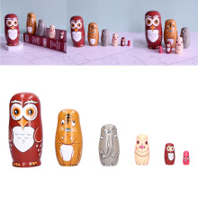 6 Stück Handgemachte Russische Nesting-Puppen aus Holz, Kindergeschenke, Wohndekoration