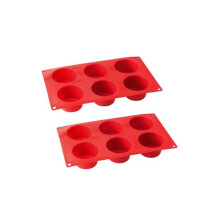 Set mit 2 Muffinformen 6-Fächer - DR OETKER - Flexxibel Love - 30 x 18 cm
