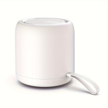 (White) Tragbarer kabelloser Lautsprecher, kabellose Verbindung für den Außenbereich, TWS Mini-Subwoofer, tragbar, Support-Anruf