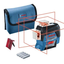 Bosch Professional GLL 3-80 C lijnlaserwaterpas - 0601063R00 - Zwart en blauw - Draadloos - Bereik 120 m