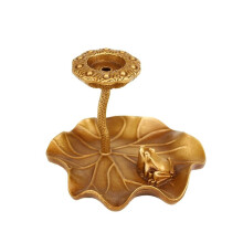 Brass Incense Burner Reverse Flow Holder for Home Decoration and Meditation Aromatherapy