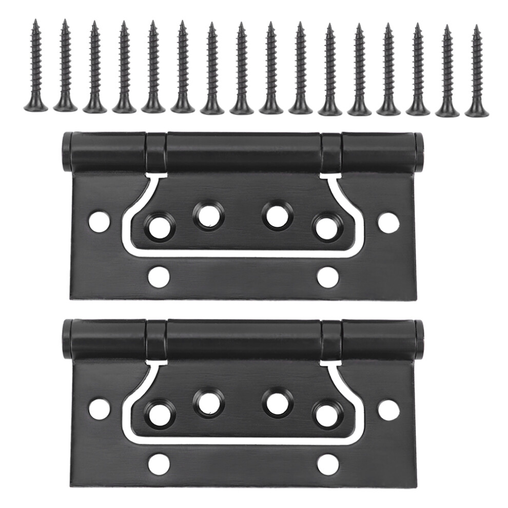 Non Mortise Door Hinges Stainless Steel Quiet Operation Heavy Duty Easy Install Flush Hinges Built In Ball Bearing For Household Furniture Industrial 9173940806498