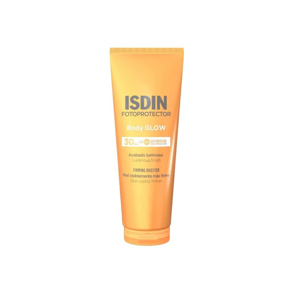 Isdin Cream Photoprotector Body Glow Lotion Solar Body Glow Effect Spf30 200 Ml