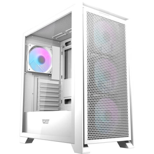 Gehäuse ohne Netzteil - DARKFLASH DRX70 MESH - Mid Tower - ATX-Format - Weiß
