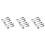 18 PCS Knife Spoon Fork Kitchen Cabinet Closet Drawer Pull Handles Knobs 3-Inch Center to Center (Silver) 1
