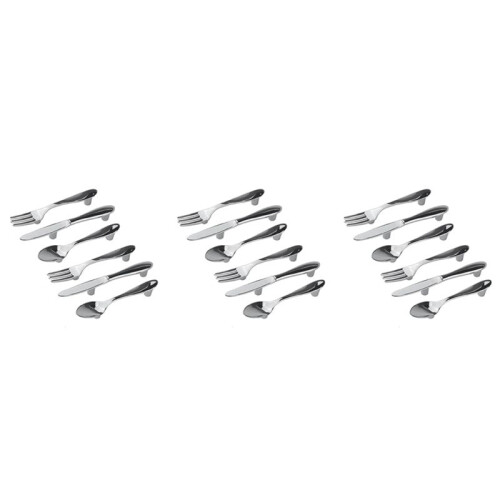 18 PCS Knife Spoon Fork Kitchen Cabinet Closet Drawer Pull Handles Knobs 3-Inch Center to Center (Silver)