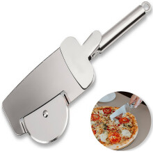 Comfortable Handle Pizza Tool, 430Stainless Steel Blade For Sharp Slicing, Multifunctional Wheel For Various Foods, Durable And Hygienic Design,