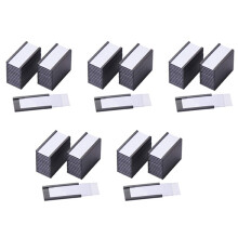 250Pcs Magnetic Label Holders with Magnetic Data Card Holders with Clear Plastic Protectors for Metal Shelf (1 x 2 Inch)