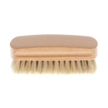 Shoe Brush Pig Hair Brush Shoe Shiner Brush Wooden Handle Cleaning Bru