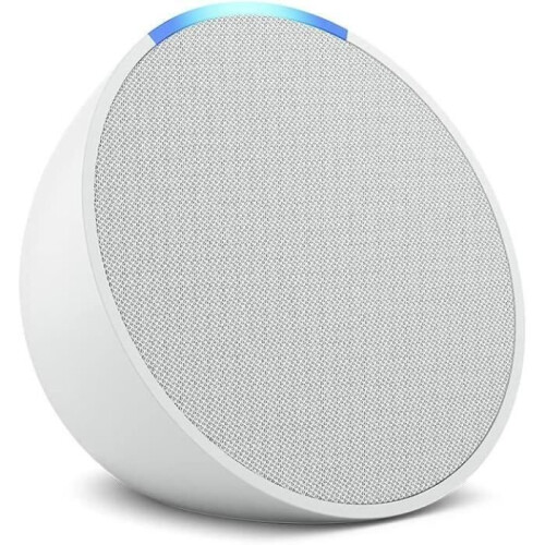 Amazon Voice Assistant - AMAZON - ECHO POP (1st Gen.) - Built-in Alexa - White