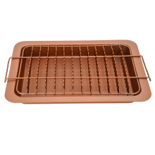 Antihaft-Crisper-Korb-Set, robustes Backblech für Heißluftfritteusen – ideal für gesundes Kochen mit hervorragender Wärmezirkulation und