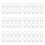 60 Pcs Button Silicone Ring Mam Pacifier Holder Mannequin Clip Adapter Transparent 1