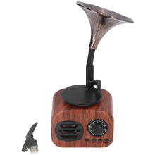 Vintage-Bluetooth-kaiutin, ladattava stereoääni, kannettava ulkomusiikki, klassinen sisustussuunnittelu kotiisi tai matkalle