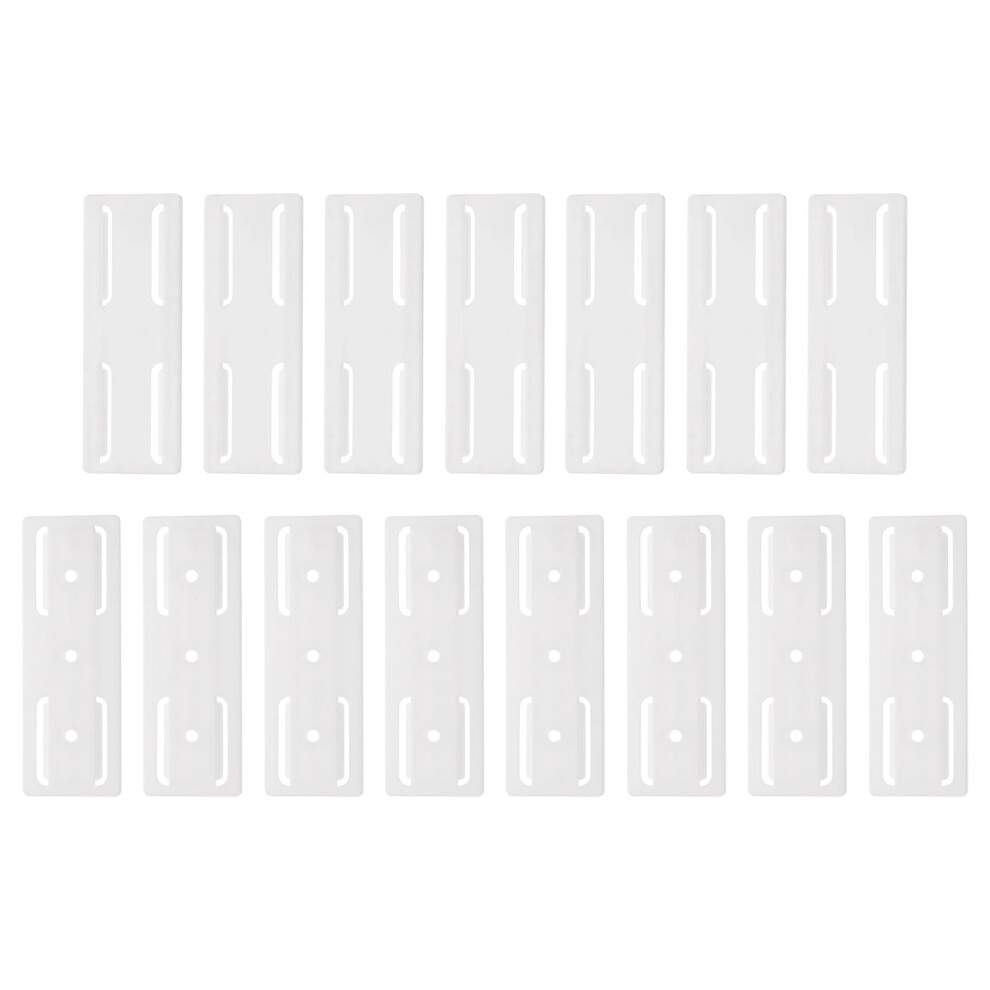 15Pcs Punch Adhesive Power Strip Holder, Removable Wall Mount Socket Organizer For Desk And Router, White 9771547259947