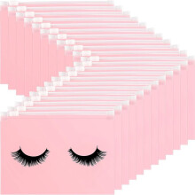 100 Pieces Eyelash Aftercare Bags Eyelash Makeup Bags Empty Lash Cosmetic Pouch Travel Make Cases Toiletry Bag