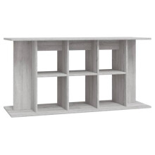 Aquariumständer - HELLOSHOP26 - 120x40x60 cm - Holzwerkstoff - Farbe Sonoma Grau - Integrierter Stauraum