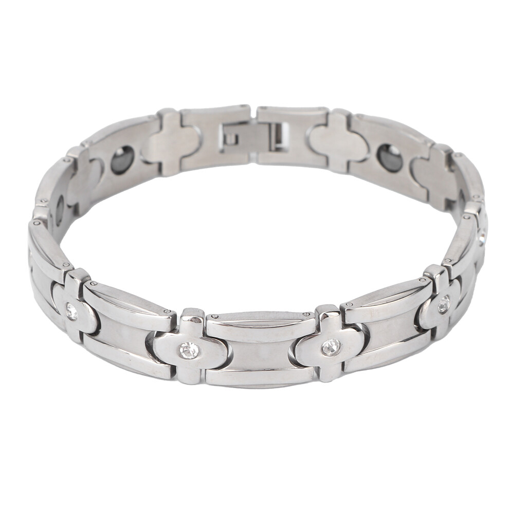 Personalized Magnetic Bracelet for Women, Titanium Magnetic Bracelets with Hypoallergenic Lightweight Design, Waterproof Elegant Silver Plating, Adju