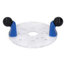 Universal Transparent PVC Router Base Plate with PreDrilled Holes for Precision Woodworking