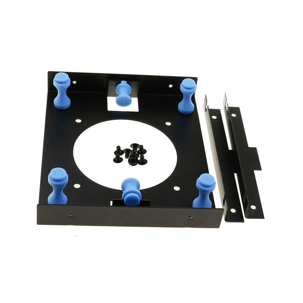 Metal Shock-Proof 3.5 Inch Hard Disk To 5.25 Inch Dvd Rom Bay Mounting Adapter Black 6034120158604