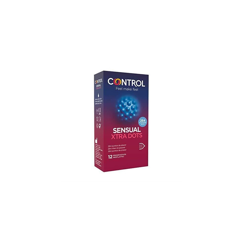 Control Condoms Xtra Dots Sensual Condoms 50G (Pack Of 12) 00010364000000