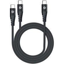 USB-C - 2x USB-C-Kabel 100 W PD 1,3 m Schwarz
