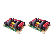 2PCS 4 Way 300W Speaker Frequency Divider Home Theater HiFi Stereo 4Unit Circuit Stereo Audio Crossover Filters