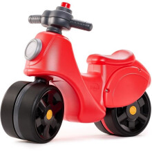 Scooter Strada - FALK - Lenker mit Hupe - Breite Sicherheitsräder - Rot - 100% in Frankreich hergestellt - Ab 12 Monaten