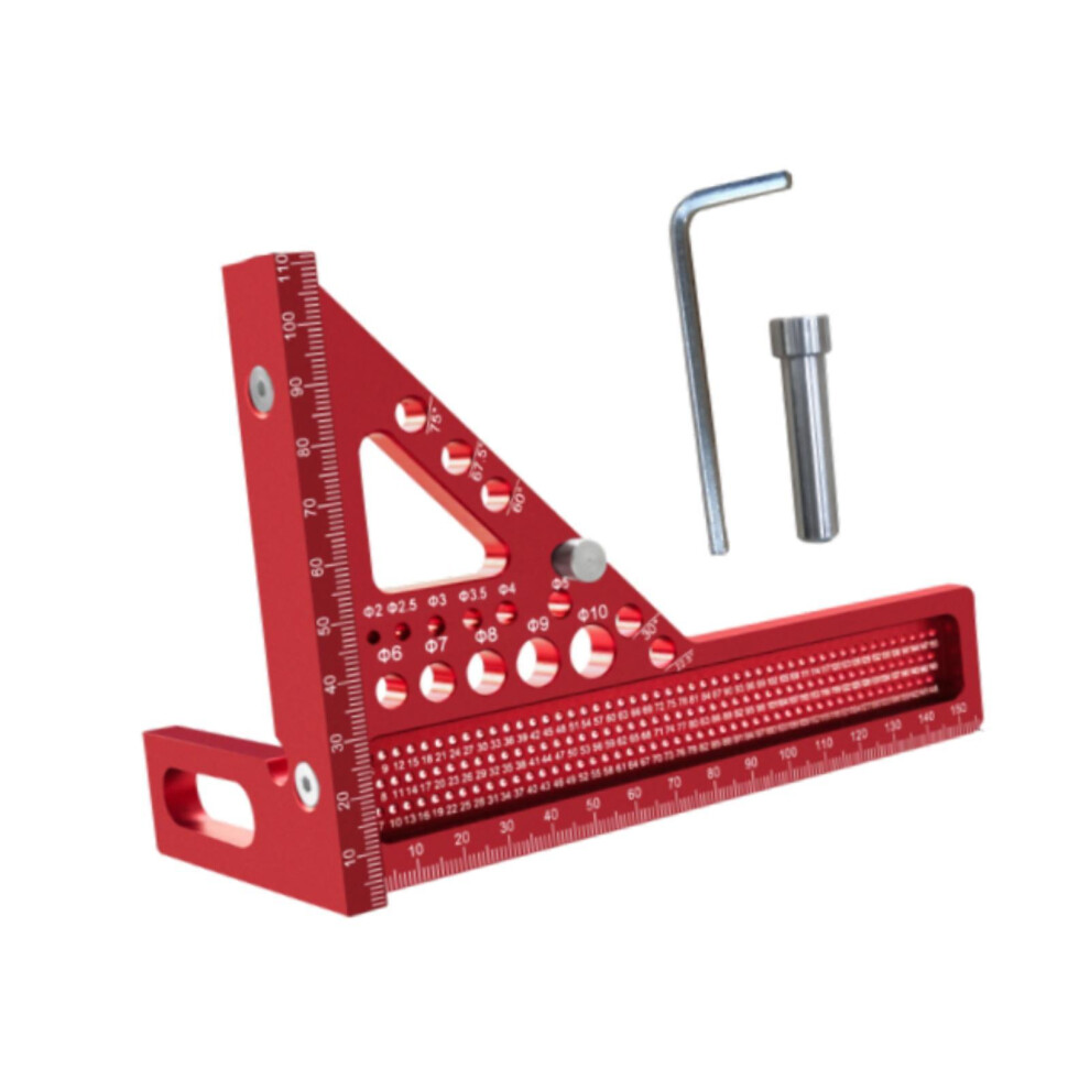 3D Multi Angle Measuring Ruler Sturdy Triangle Ruler For Craftsmen Car 6901423346635