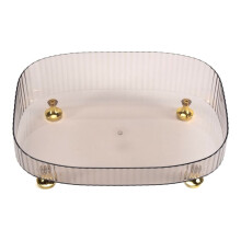 Organizador de Perfume de Maquiagem, Enfeites de Armazenamento de Chaves, Bandeja Decorativa de CôModa, Bandeja Organizadora de Bancada para