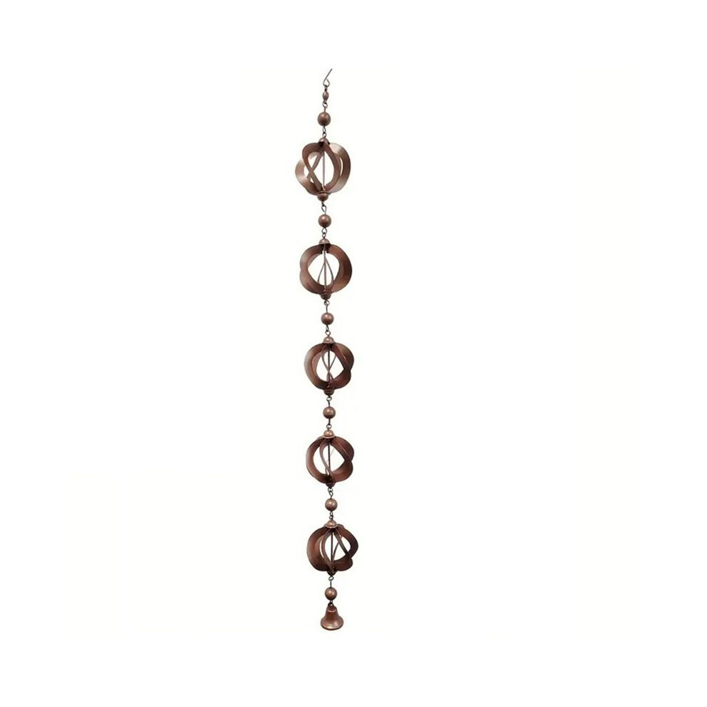 Rain Chains, Roof Gutter Downspout/Spout Channel, Rainwater Water Catcher/Diverter, Metal 4713650334741