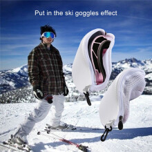 Ski Snow Goggle Protector Case Anti-Shock Waterproof Motorcycle Eyewear Box Storage Sunglasses Hard Shell Bag-Black