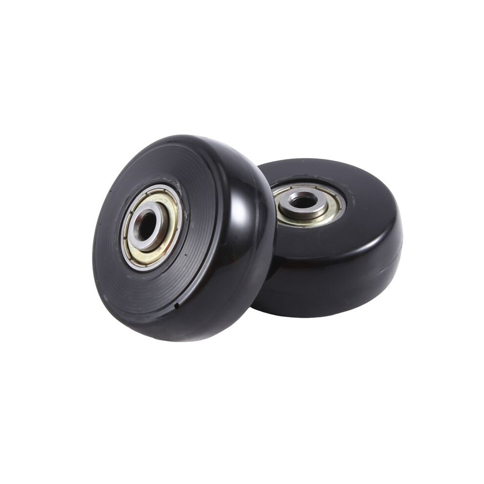 50 x 22 mm, 2er-Set Ersatzrollen für Koffer, PU-Lenkrollen, Reparatursets mit Kohlenstoffstahllagern