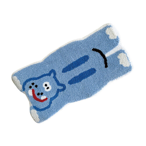 Beflockter Teppich mit Cartoon-Tiermuster und rutschfester-hipp